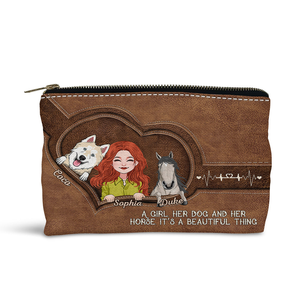 What A Beautiful Thing - Personalized Horse Pouch