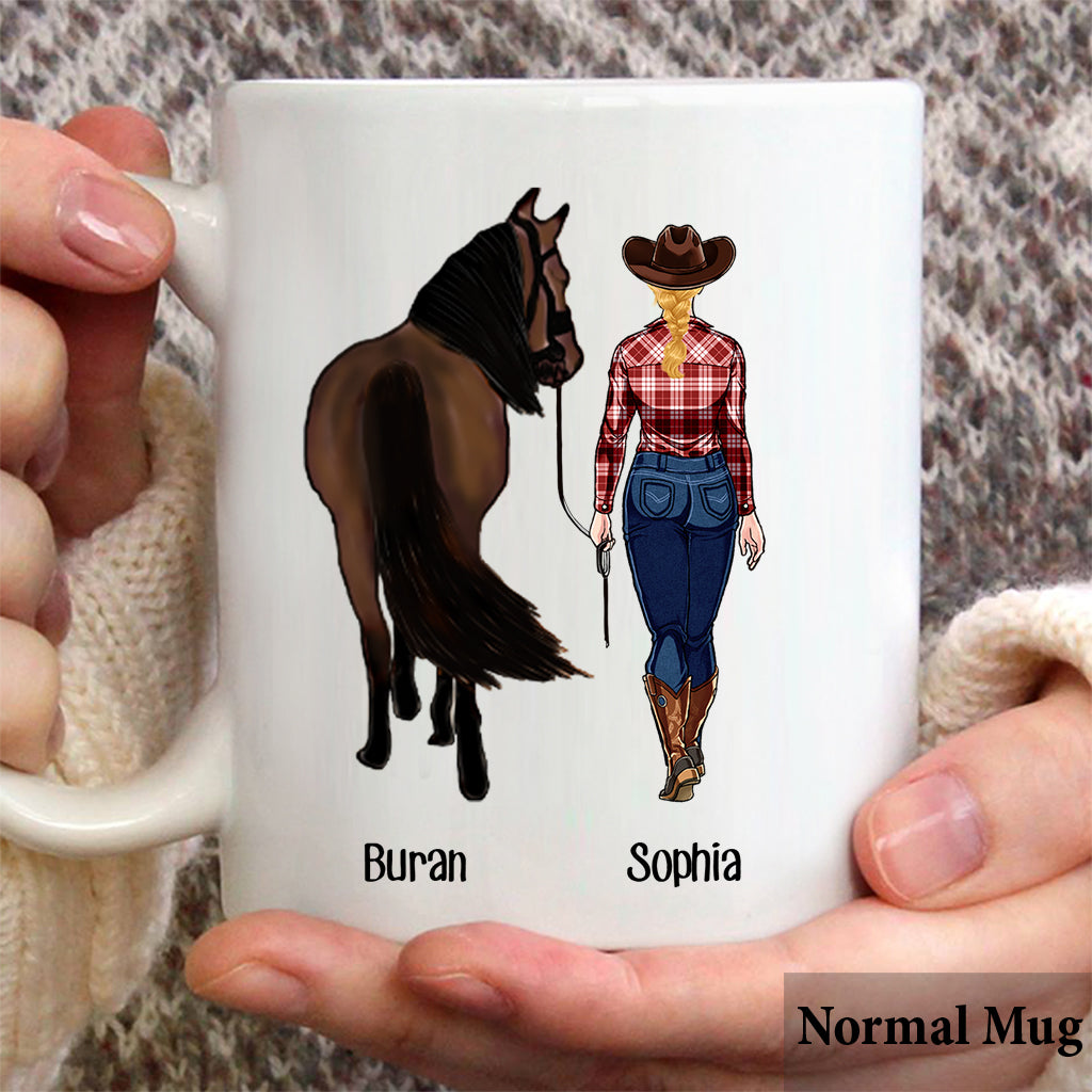 Just A Girl Who Loves Horses - Personalized Horse Mug