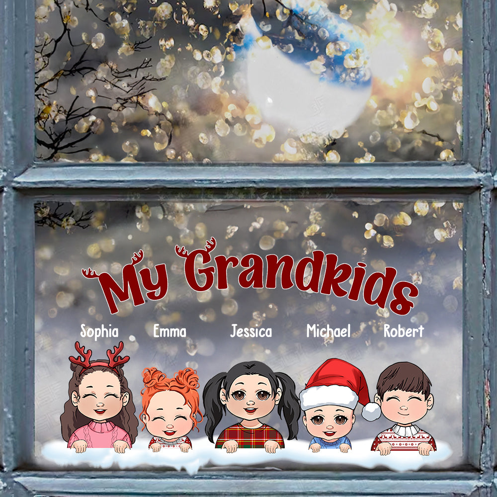 Our Christmas - Personalized Grandma Decal Die Cut