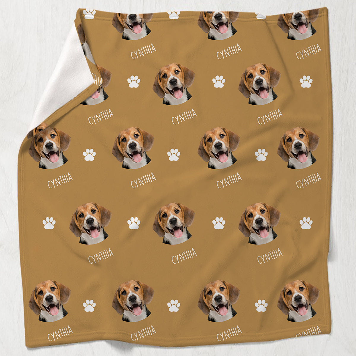 Custom Dog Face - Personalized Dog Blanket