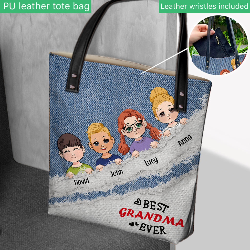 Best Grandma Ever - Personalized Grandma Tote Bag