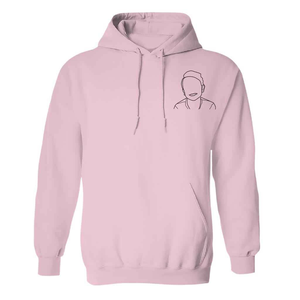 Custom Line Art - Personalized Kid Embroidered Hoodie