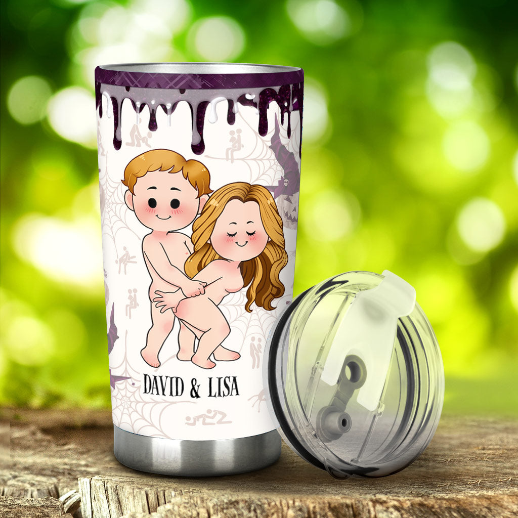 I Wanna Do Bad Things With You - Personalized Couple Tumbler
