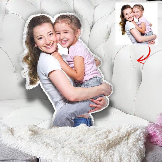 Coussin humanoïde personnalisé avec photo - Coussin en forme de belle-mère