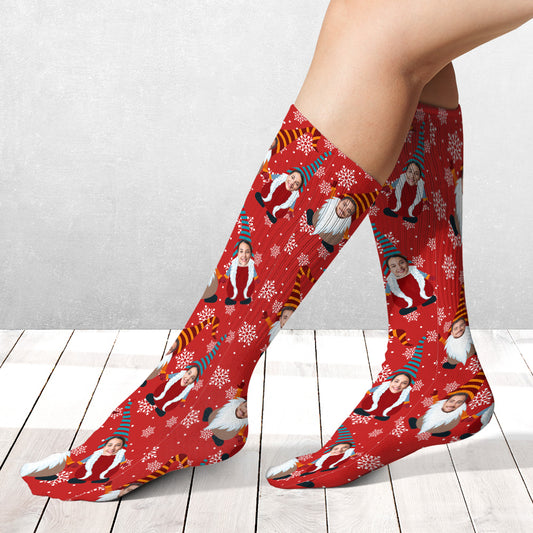 Merry Christmas - Personalized Couple Socks