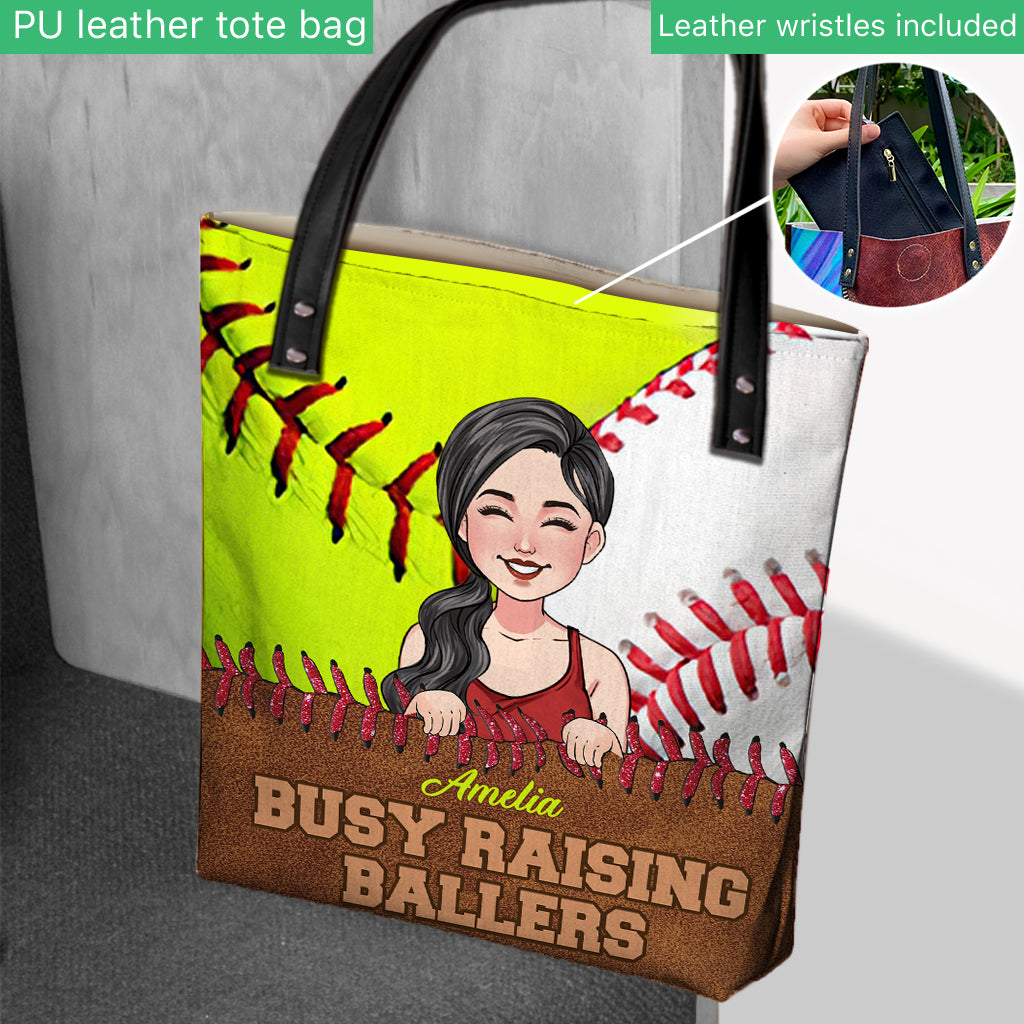 Love Softball - Personalized Softball Tote Bag