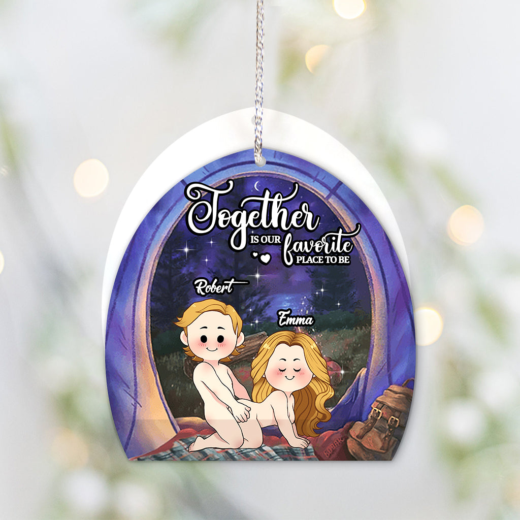 Together Is Our Favorite Place To Be - Personalized Camping Ornament