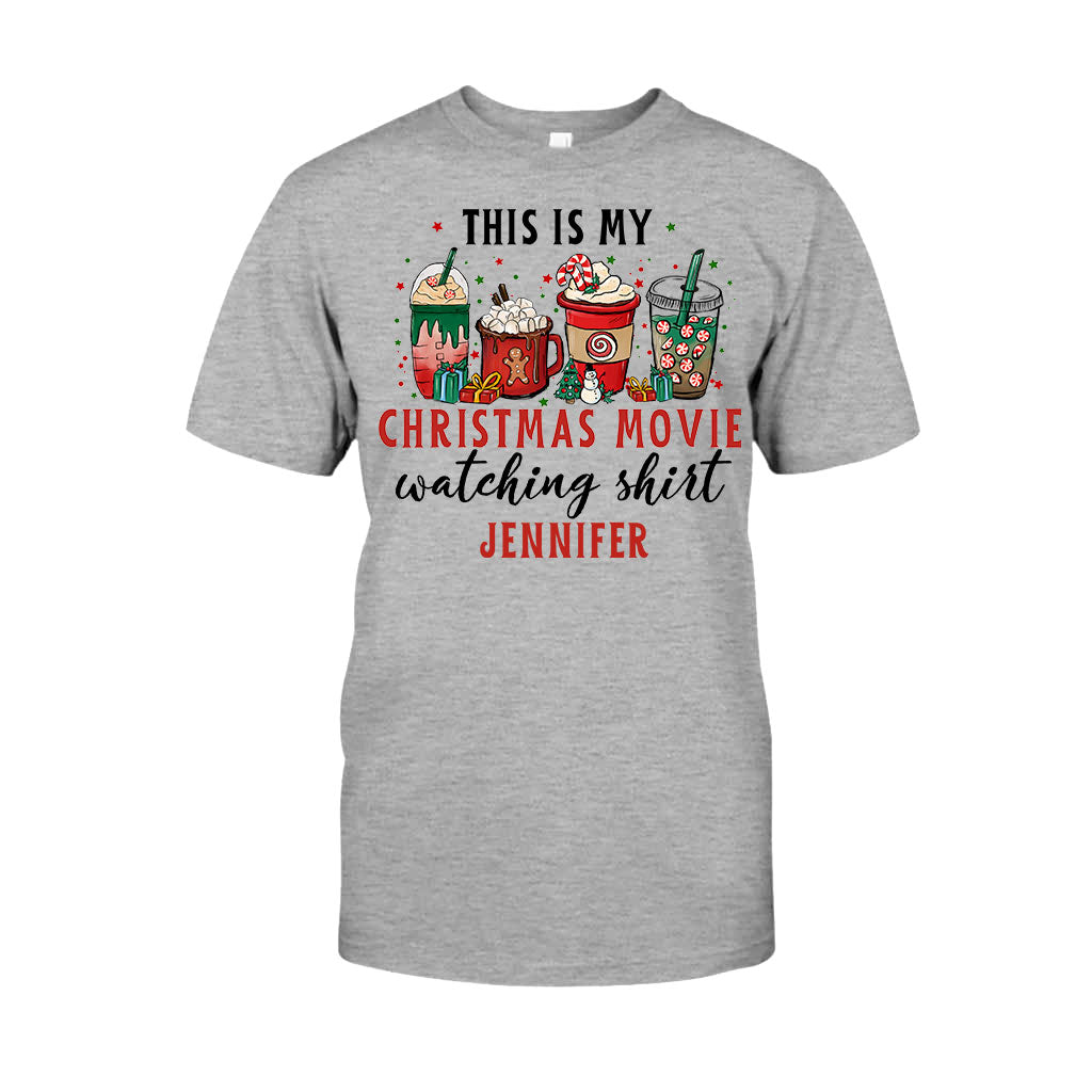 This Is My Xmas Movie Watching Shirt - Personalized Christmas T-shirt And Hoodie