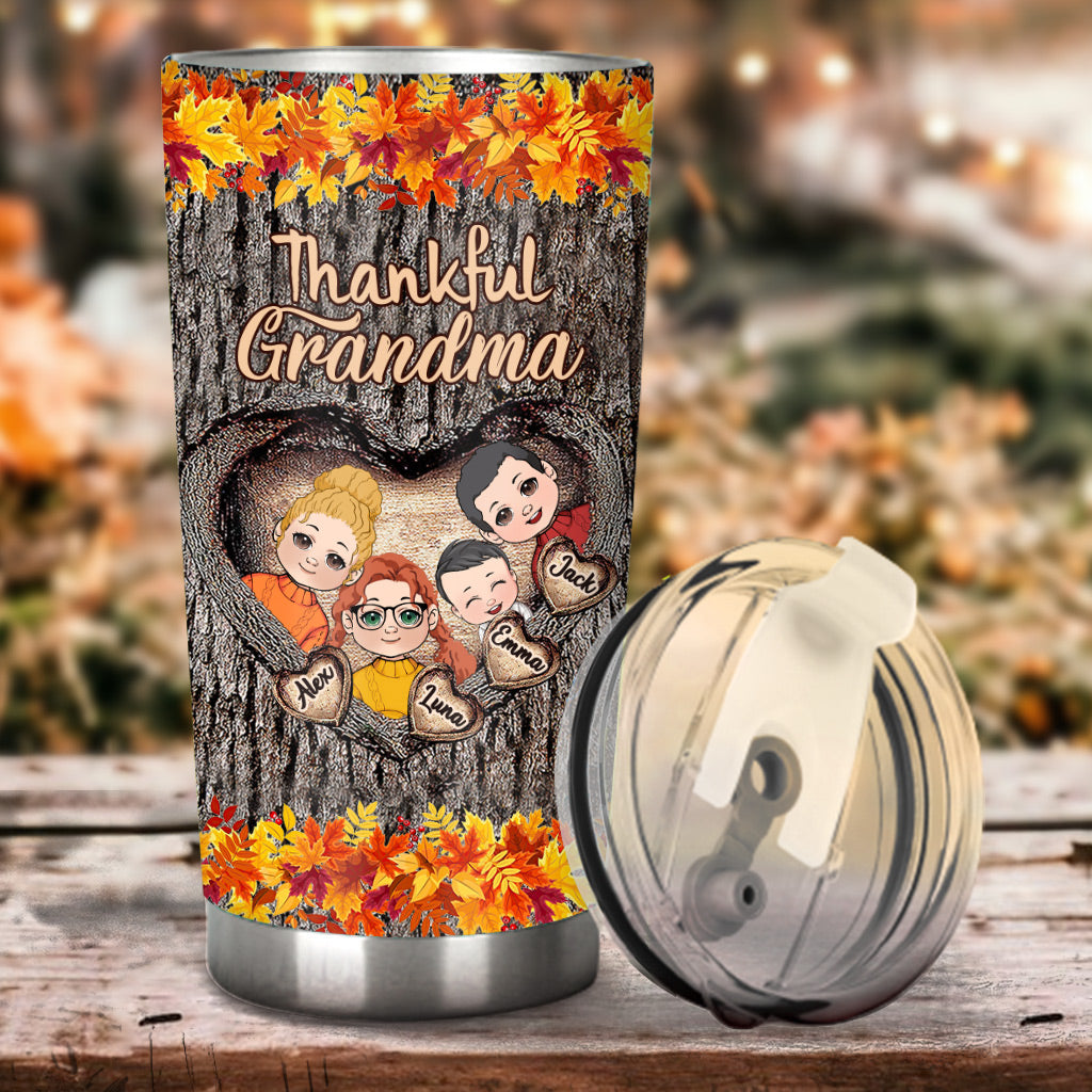 Thankful Grandma - Gift for grandma - Personalized Tumbler