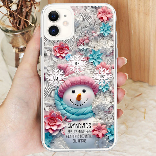 Grandkids Are Like Snowflakes - Gift for grandma - Personalized Phone Case