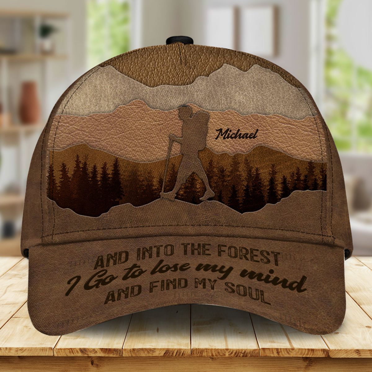 And Into The Forest I Go - Personalized Hiking Classic Cap