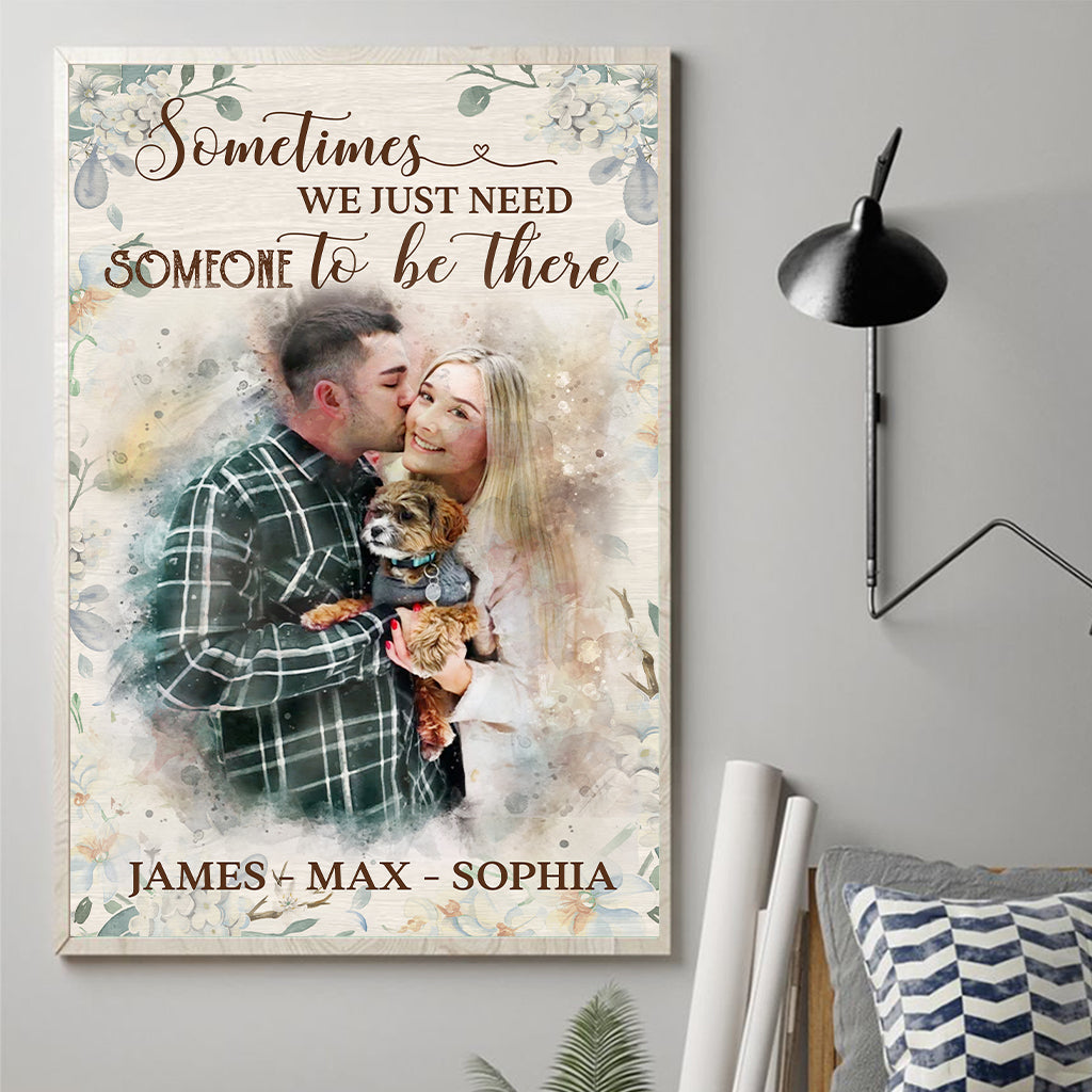 Aquarellmalerei – Personalisierte Hundeleinwand und Poster