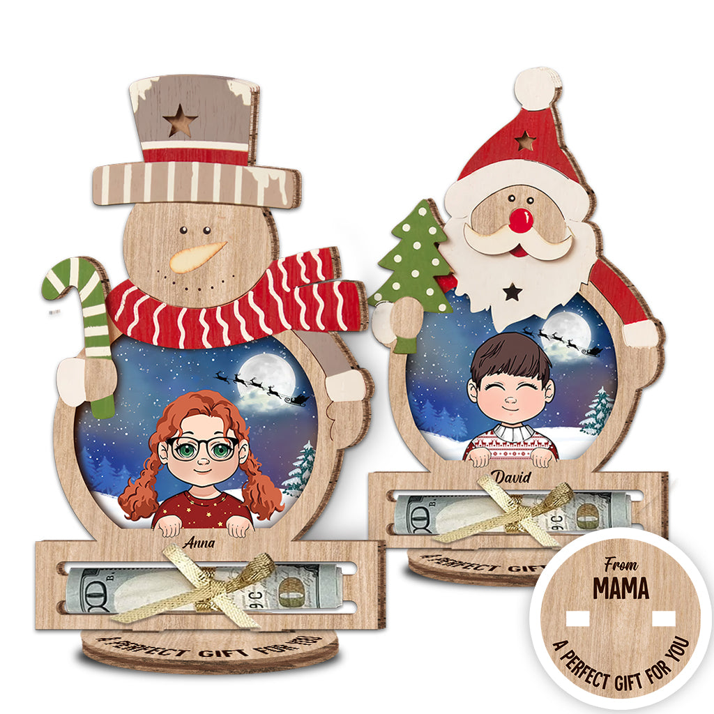 Holiday Present - Personalized Grandma Freestanding Wood Plaque