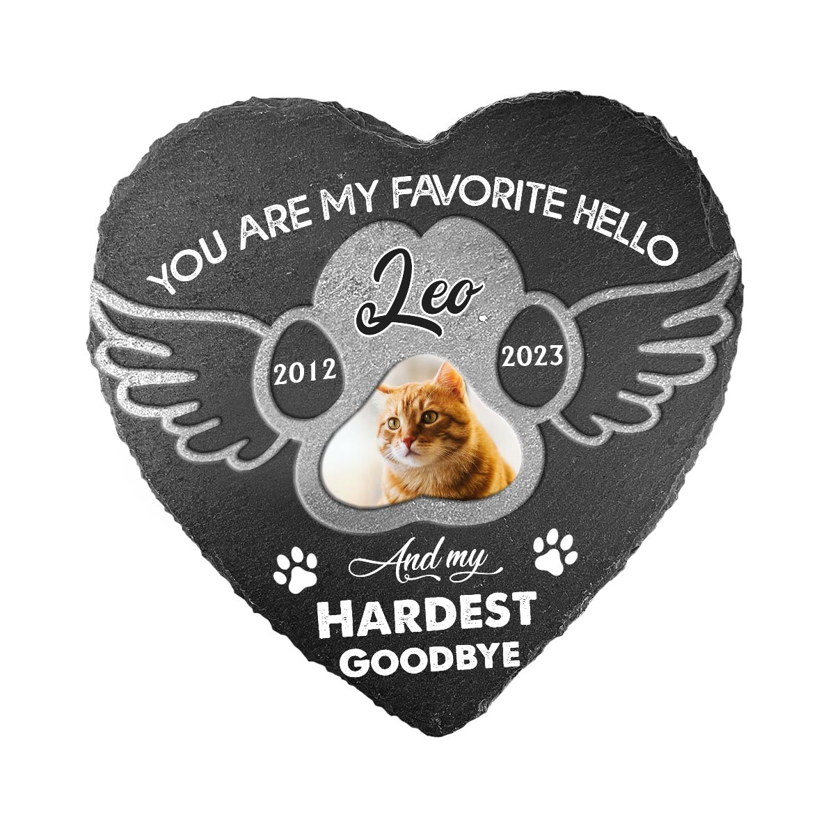 Les meilleurs amis ne sont jamais oubliés - Pierre personnalisée en forme de cœur pour chien