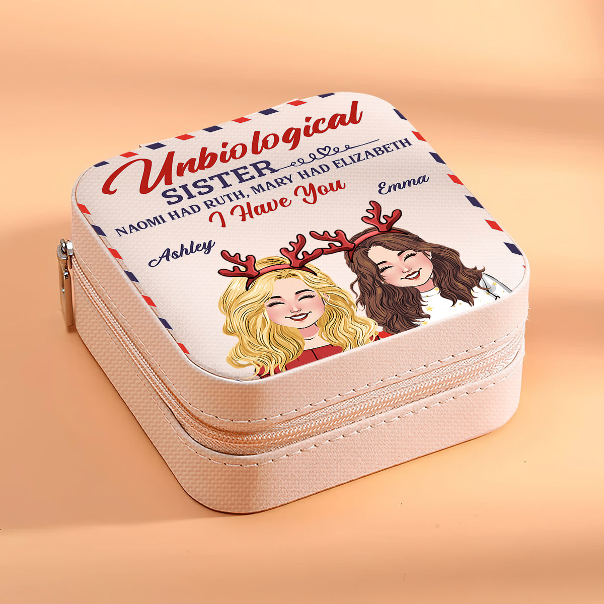 Unbiological Sister - Personalized Bestie Jewelry Box