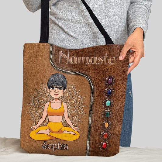 Namaste - Personalized Yoga Tote Bag