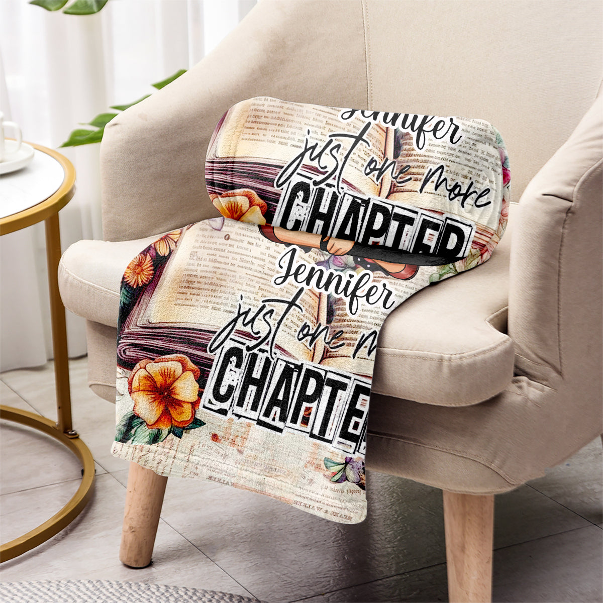 Just One More Chapter - Personalized Book Blanket