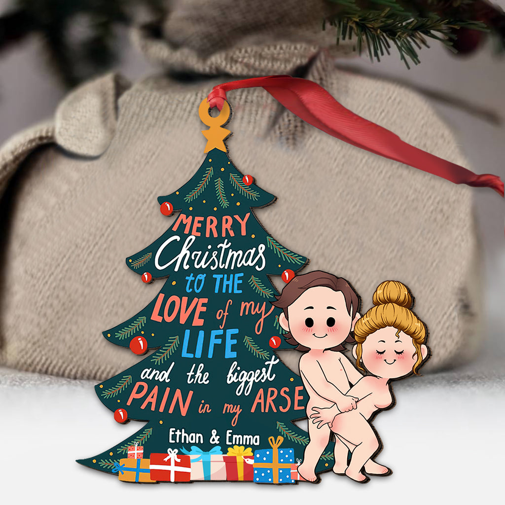 Merry Christmas To The Love Of My Life - Personalized Couple Ornament