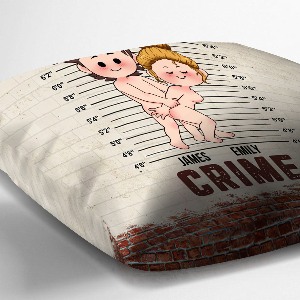 Partner In Crime - Personalized Couple Throw Pillow