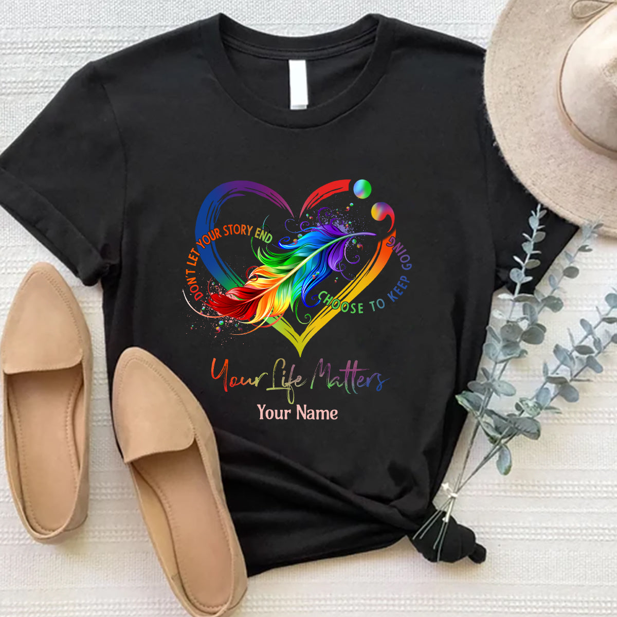 Dein Leben zählt – Personalisiertes T-Shirt und Hoodie zur Suizidprävention