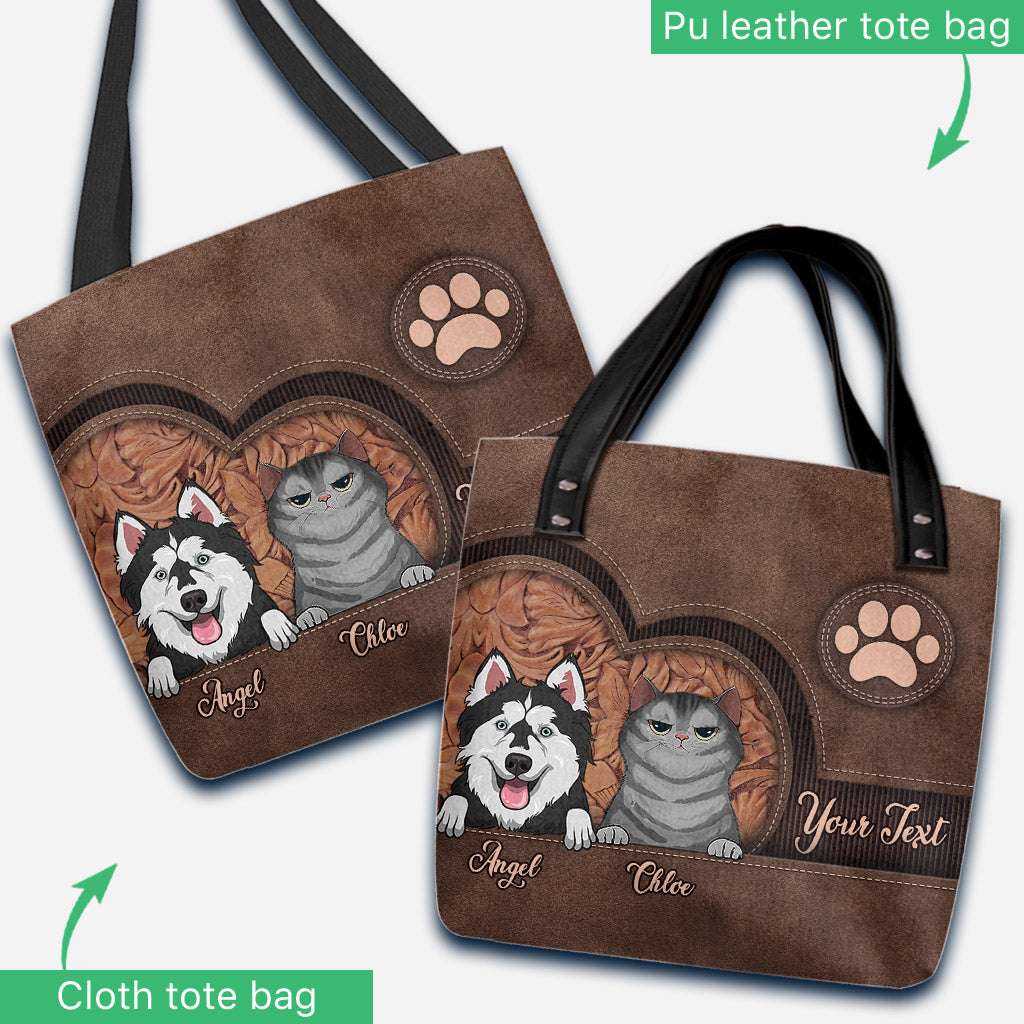 Dog Cat Personalized Cap - Gift for dog lovers, dog lover, cat lover - Personalized Tote Bag