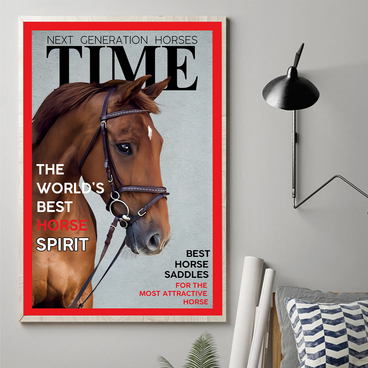 Magazine Covers - Personalized Horse Canvas And Poster