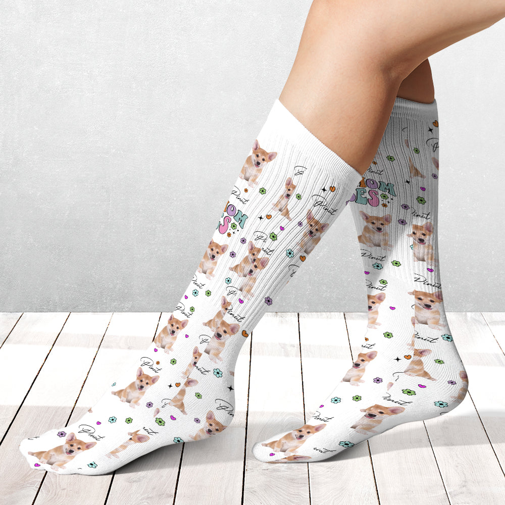 Hundemama-Vibes – personalisierte Hundesocken