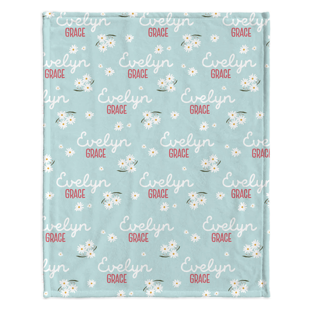 Couverture personnalisée Daisy pour nouveau-né
