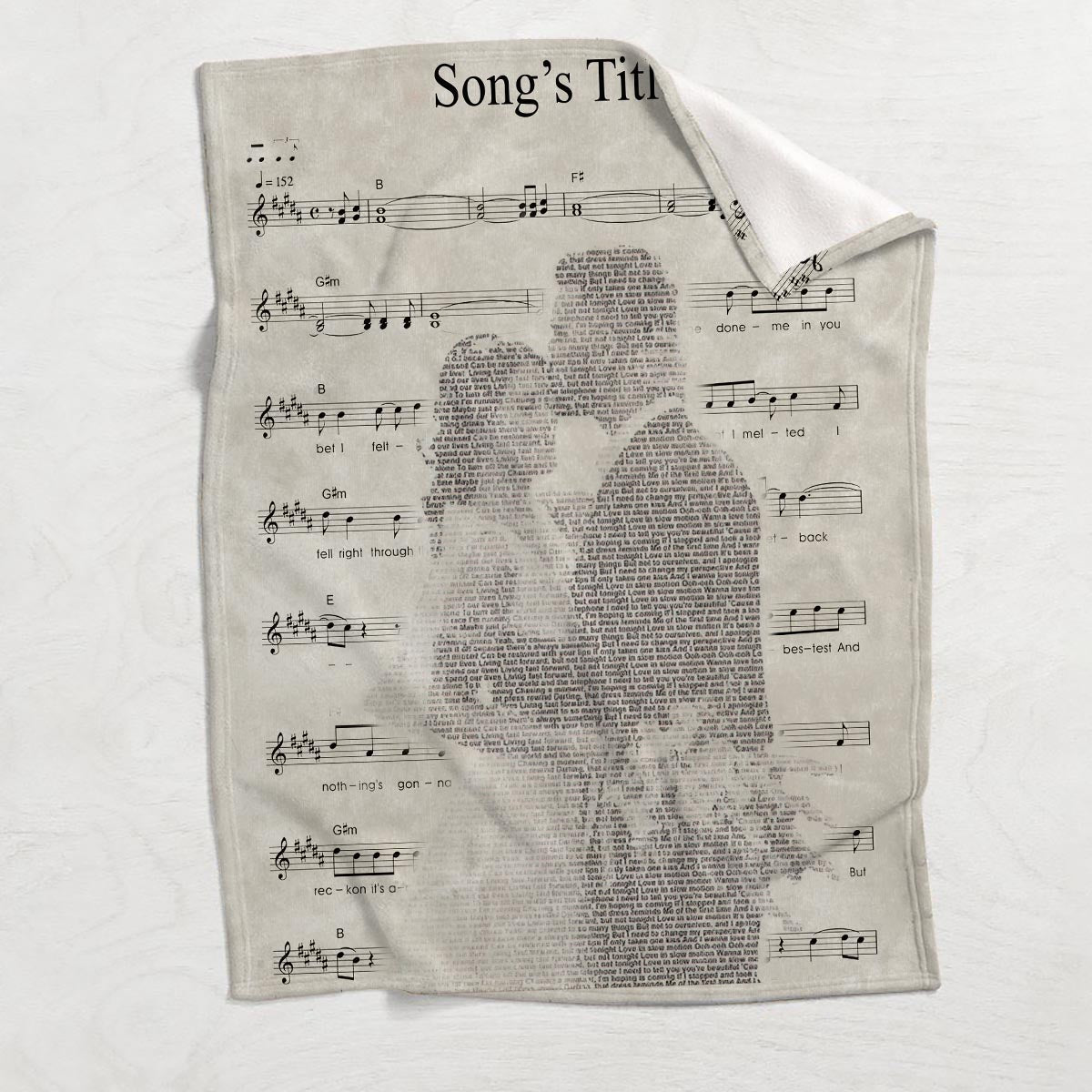 First Dance Song Lyrics - Personalized Husband And Wife Blanket