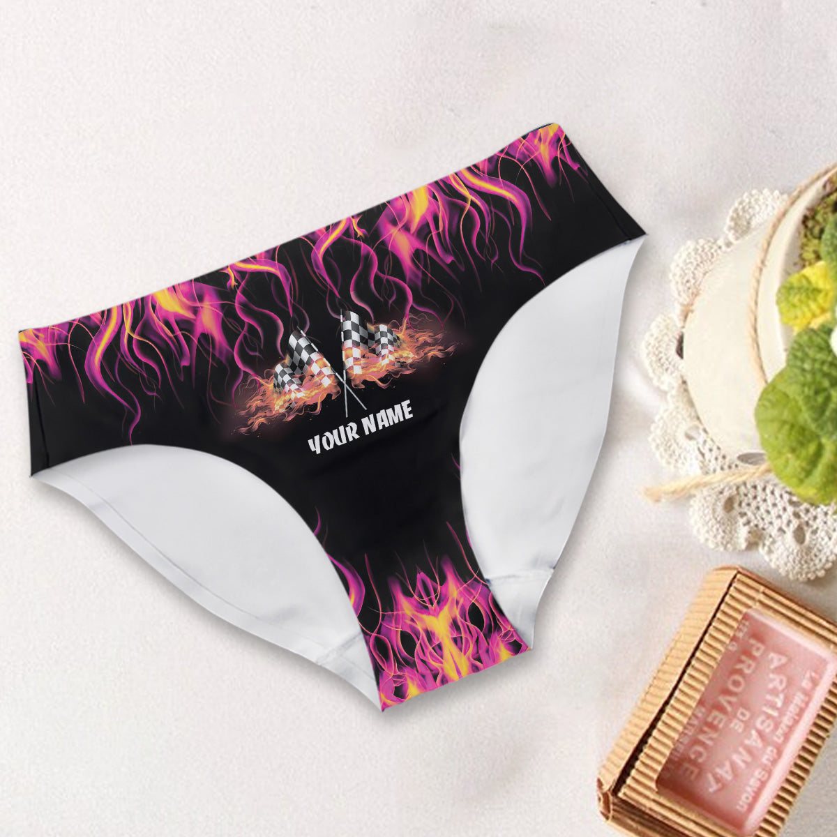Fancy Like The Dirt Track - Personalized Racing Women's Briefs