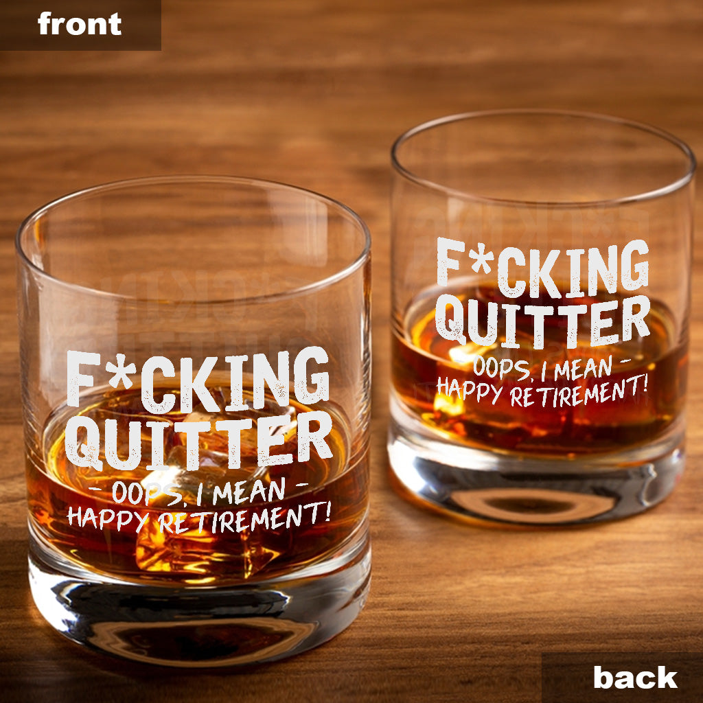 Bonne retraite - Verre à roche à la retraite