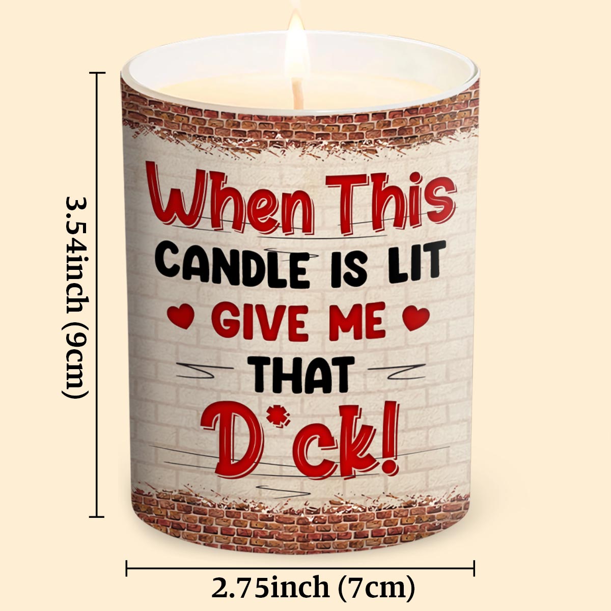 When This Candle Is Lid - Personalized Couple Candle With Wooden Lid