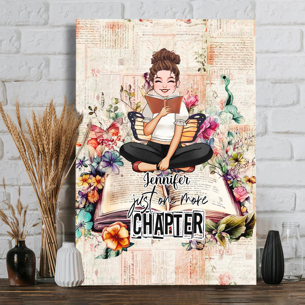 Just One More Chapter - Personalized Book Canvas And Poster