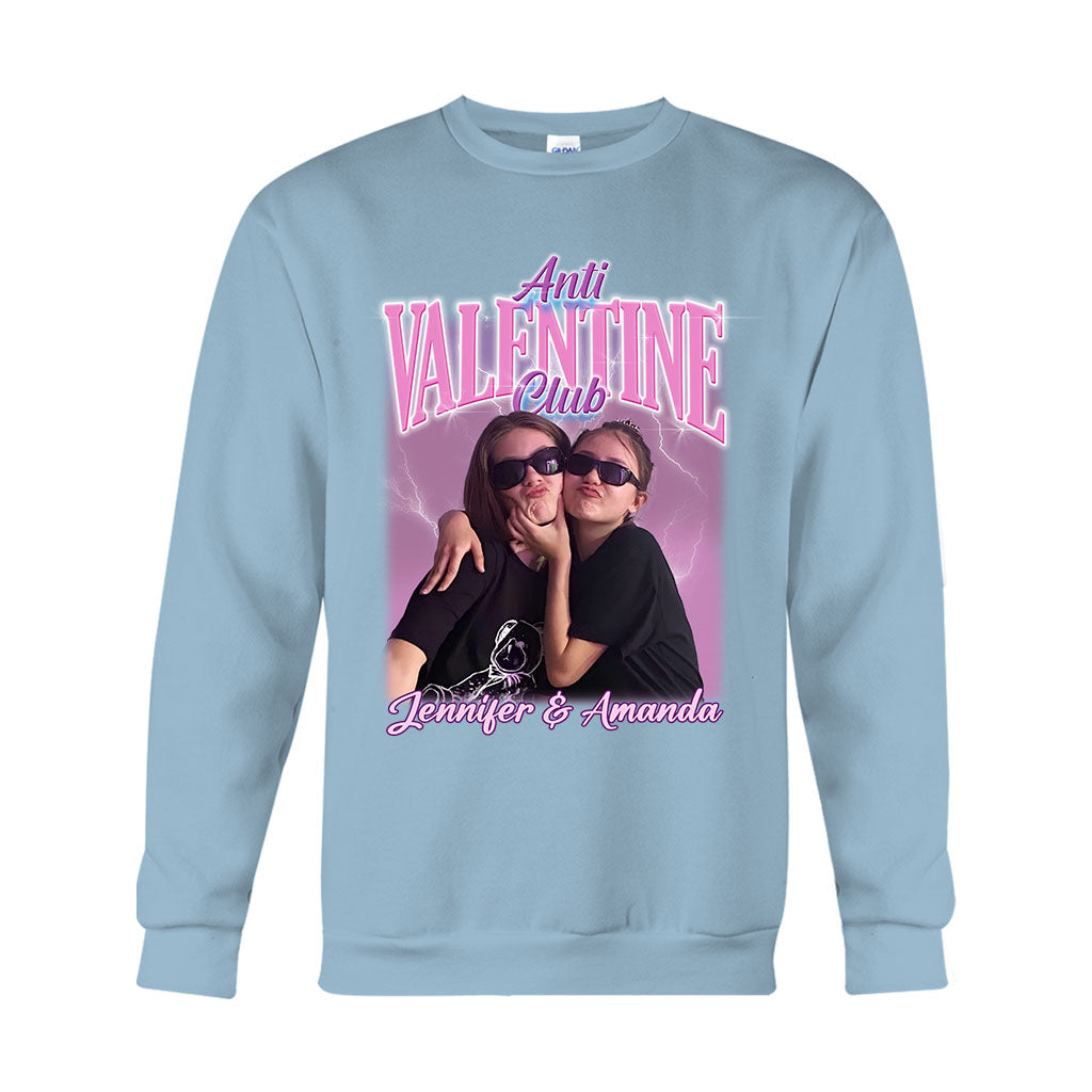 Anti-Valentinstag-Club – Personalisiertes Bestie-T-Shirt und Hoodie