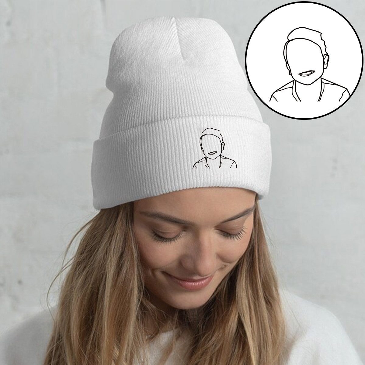 Custom Photo - Personalized Kid Embroidered Beanie