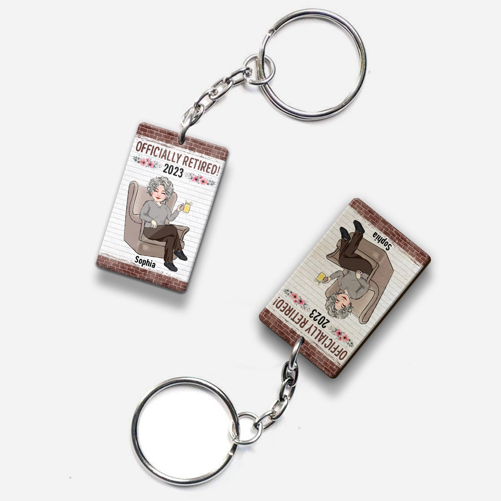 Relax And Enjoy The Ride - Personalized Retired Keychain