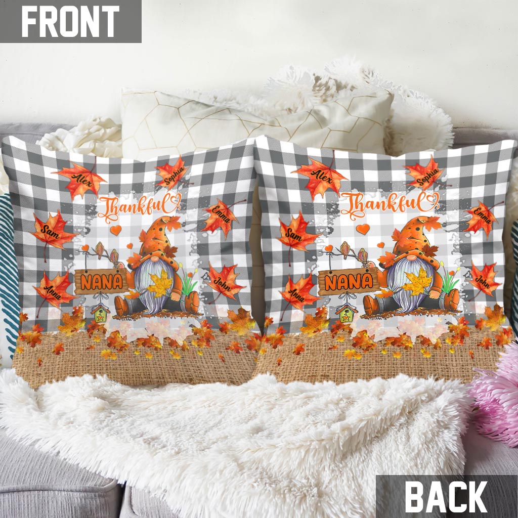 Thankful Grandma - Personalized Grandma Throw Pillow