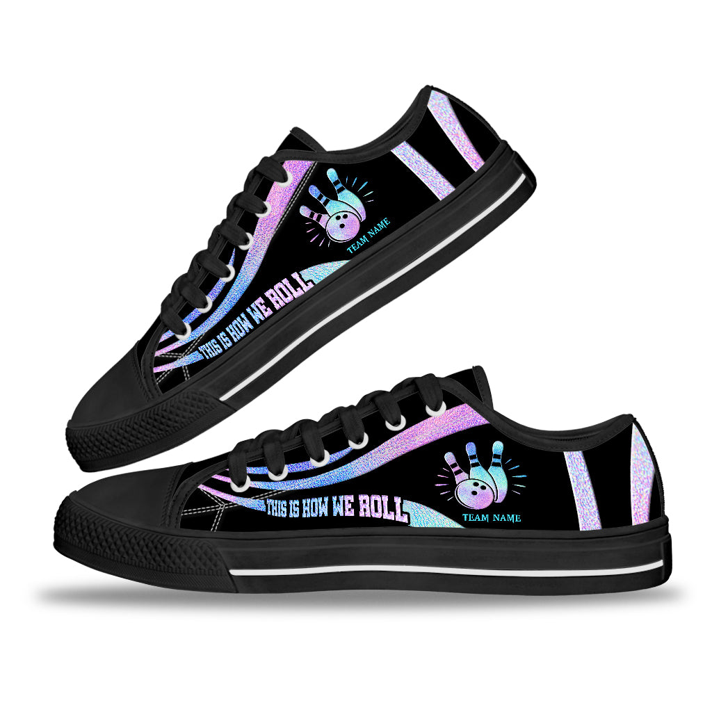 This Is How We Roll - Personalized Bowling Low Top Shoes