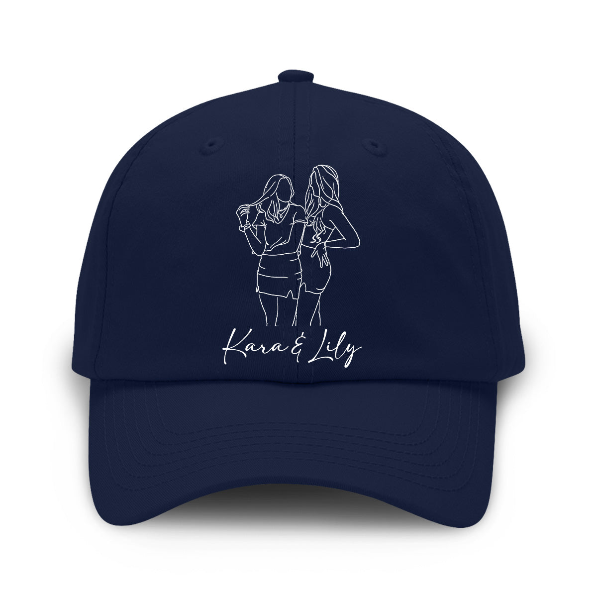 Custom Photo - Personalized Daughter Embroidered Classic Cap