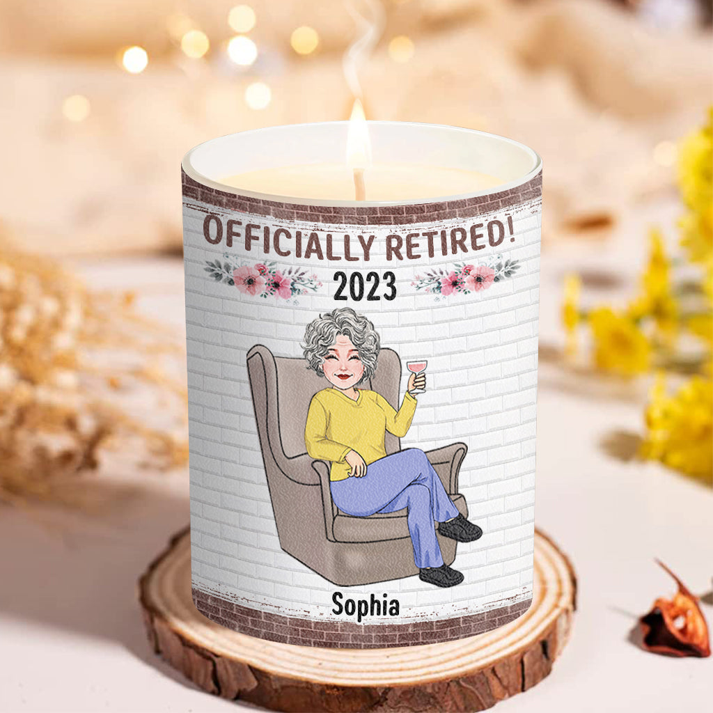 Relax And Enjoy The Ride - Personalized Retired Candle With Wooden Lid