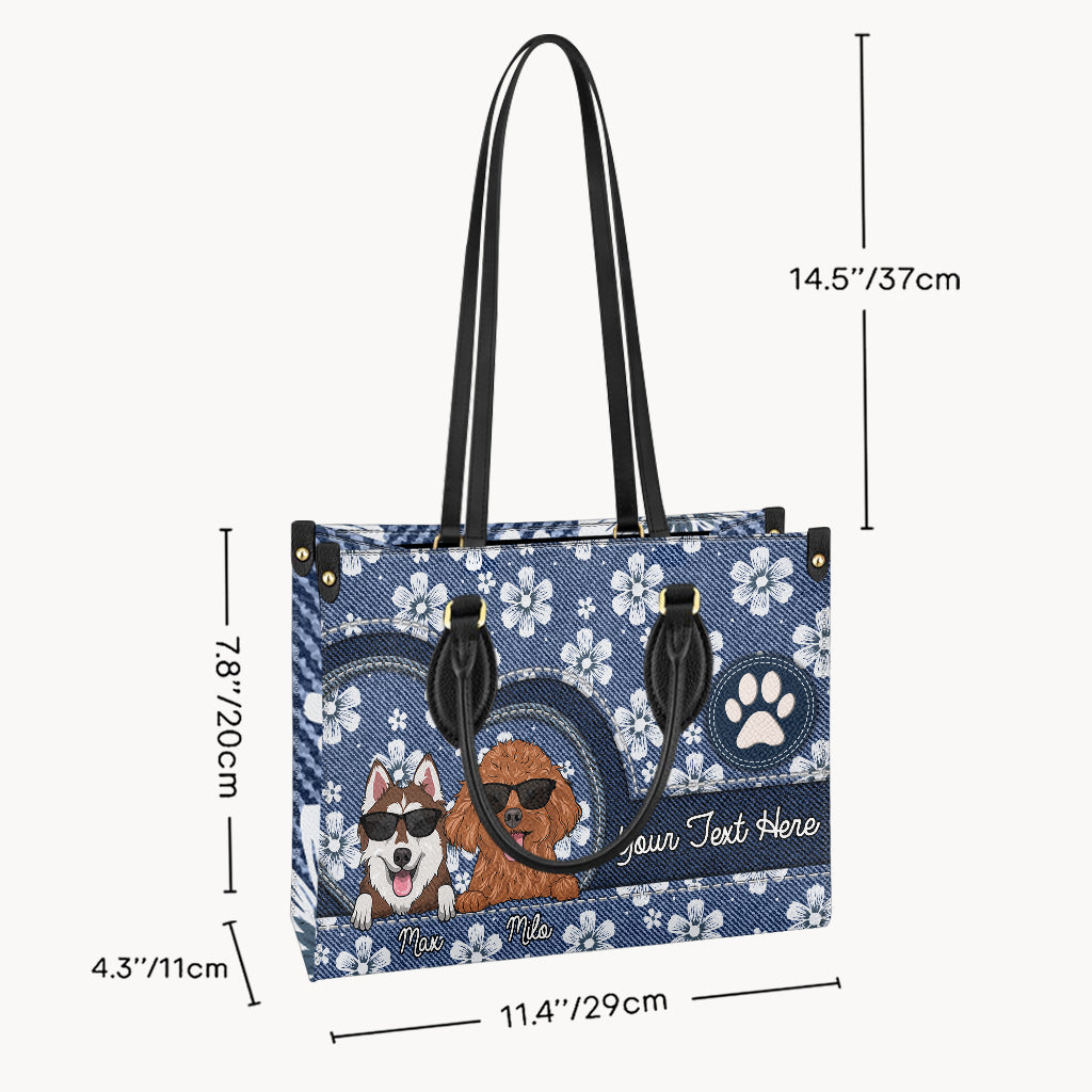 Best Dog Mom/ Cat mom Ever - Gift for dog lovers, cat lover - Personalized Leather Handbag