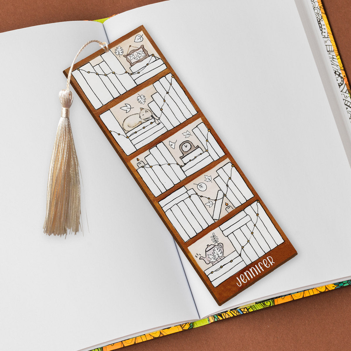 Four Seasons Reading Tracker - Personalized Book Bookmark