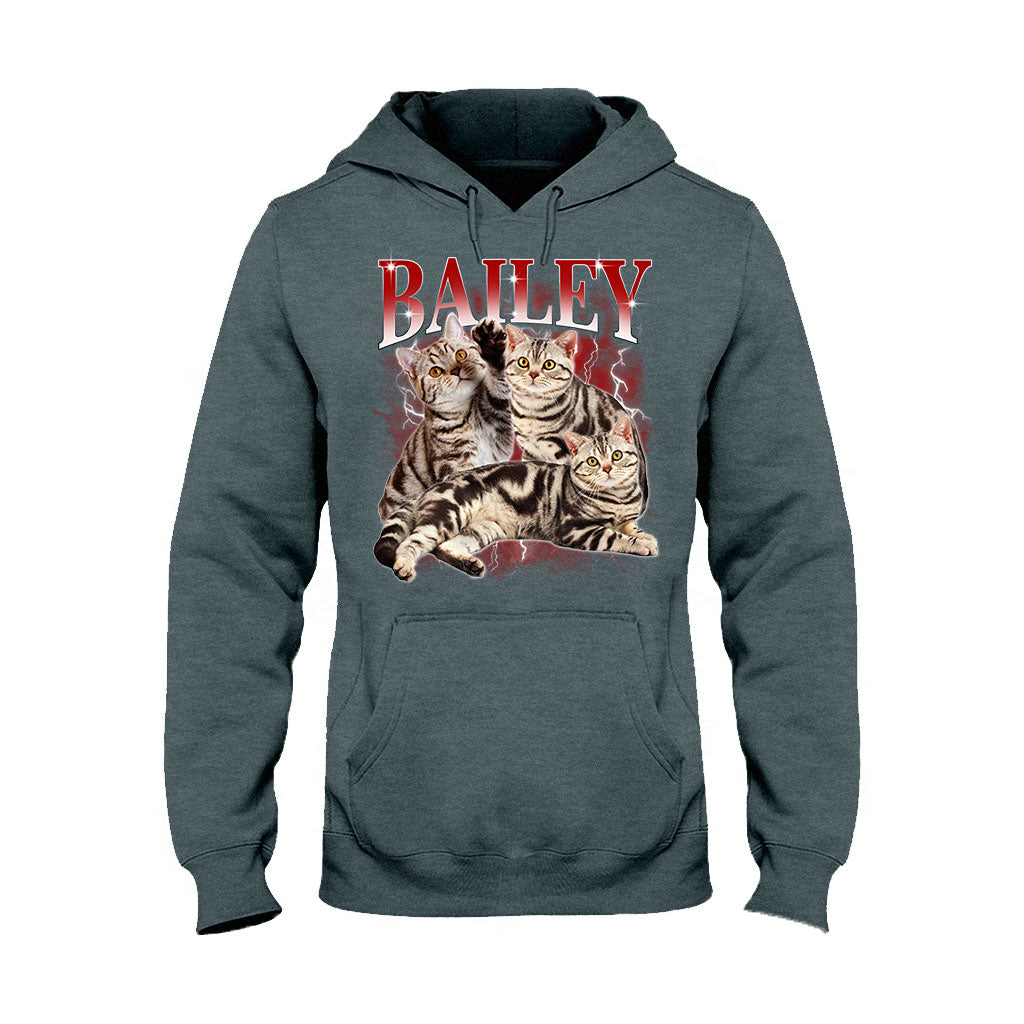 T-shirt et sweat à capuche personnalisés style rap bootleg - Cadeau idéal pour les amoureux des chiens et des chats - T-shirt et sweat à capuche personnalisés