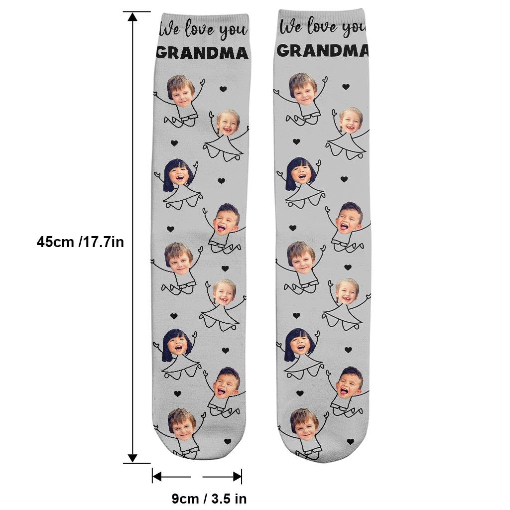 Love You Dad - Gift for dad, grandpa, mom, uncle, aunt, grandma - Personalized Socks