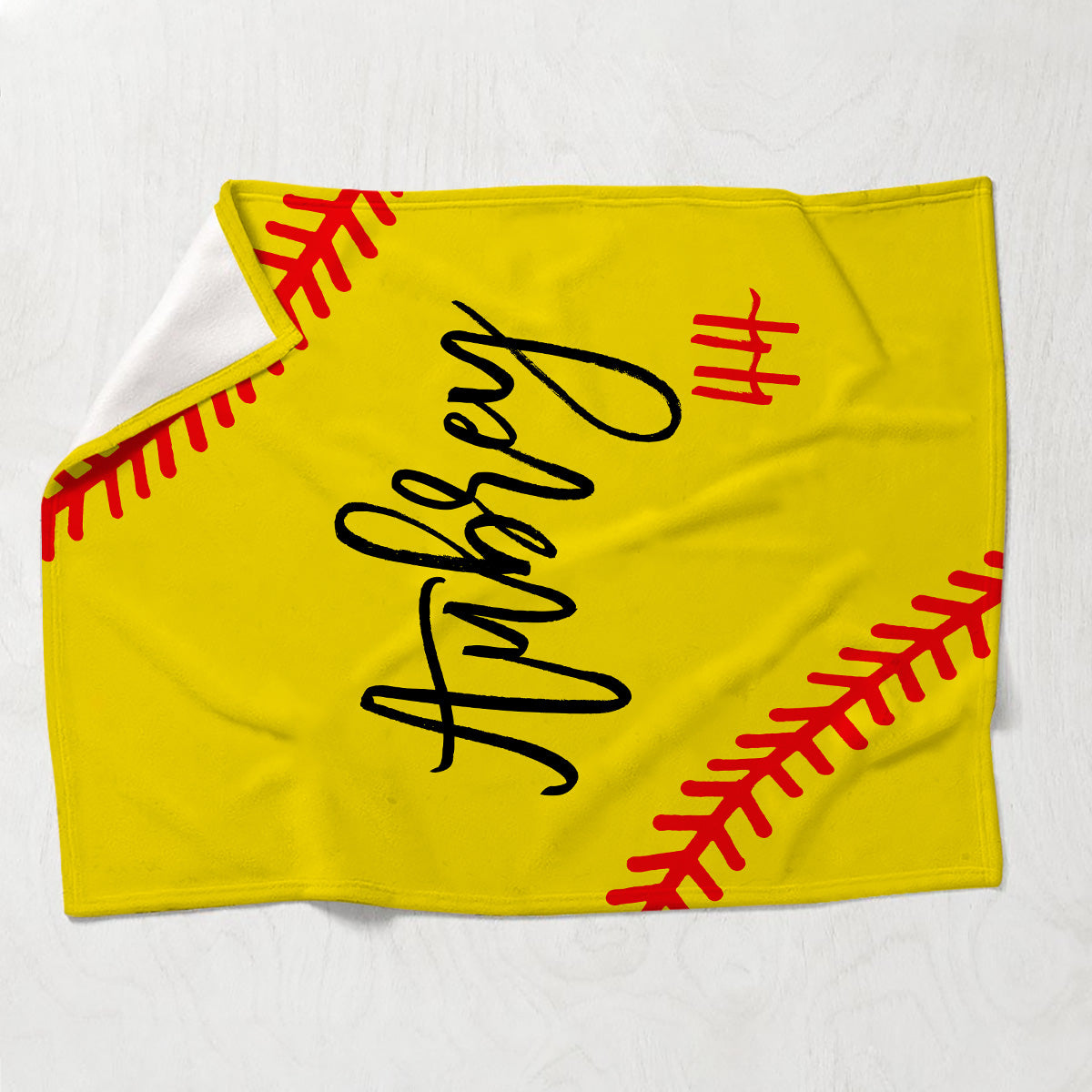 Softball-Fans – Personalisierte Softball-Decke