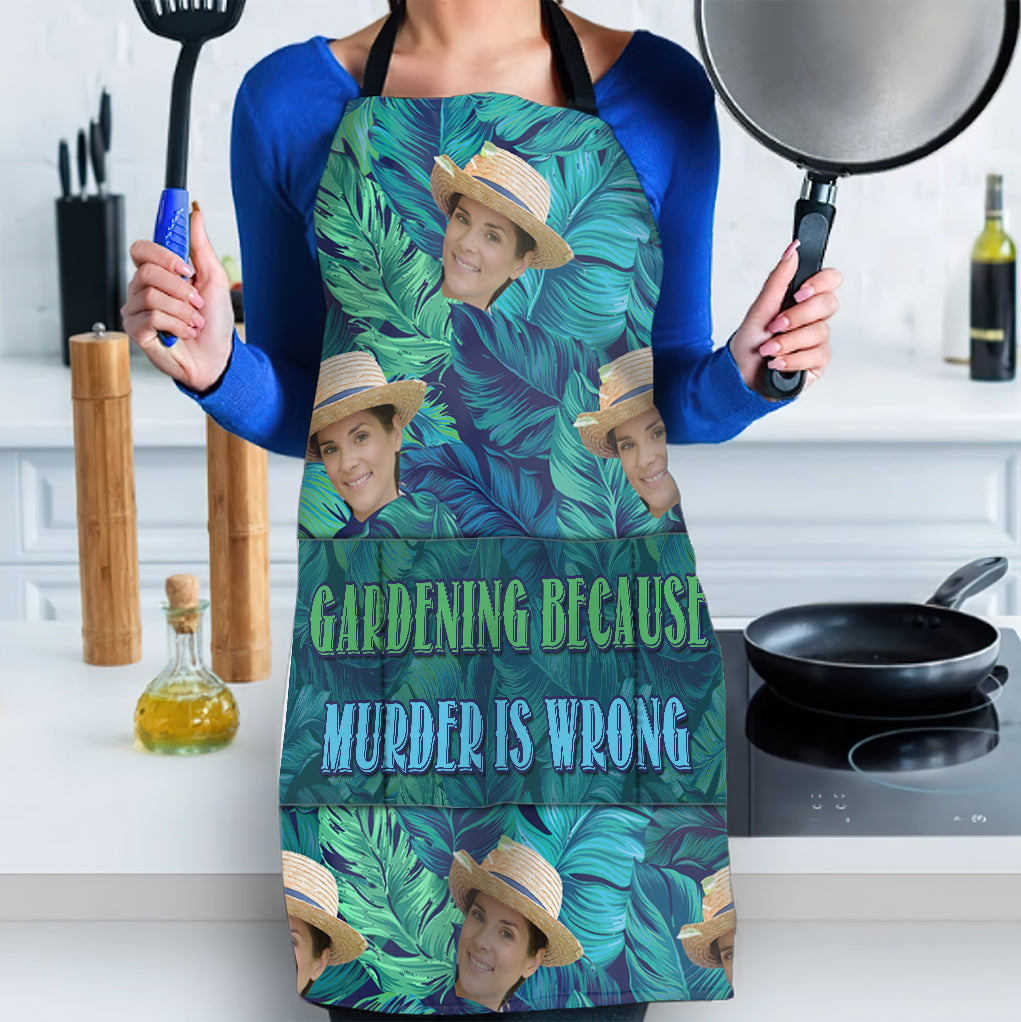 And Into The Garden - Gardening gift for mom, dad, grandma, him, her, wife, husband, girlfriend, boyfriend - Personalized Apron