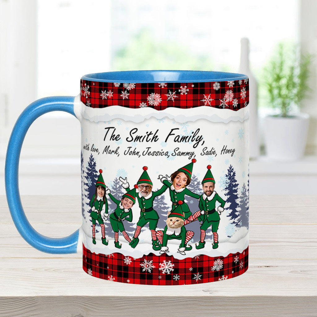 Merry Christmas - Personalized Family Accent Mug