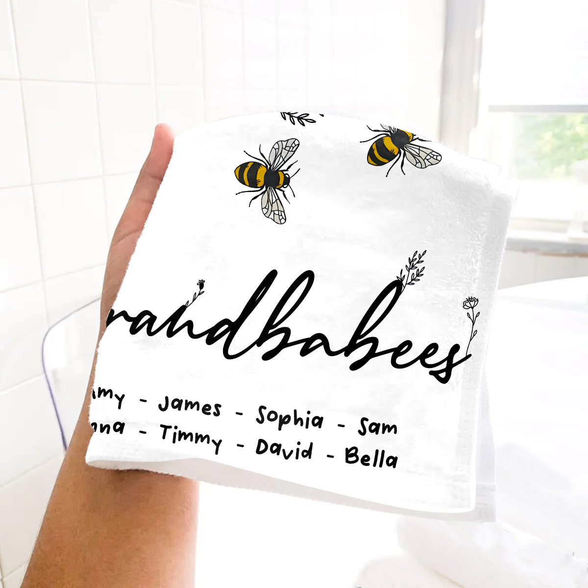 Grandbabees - Serviette de grand-mère personnalisée