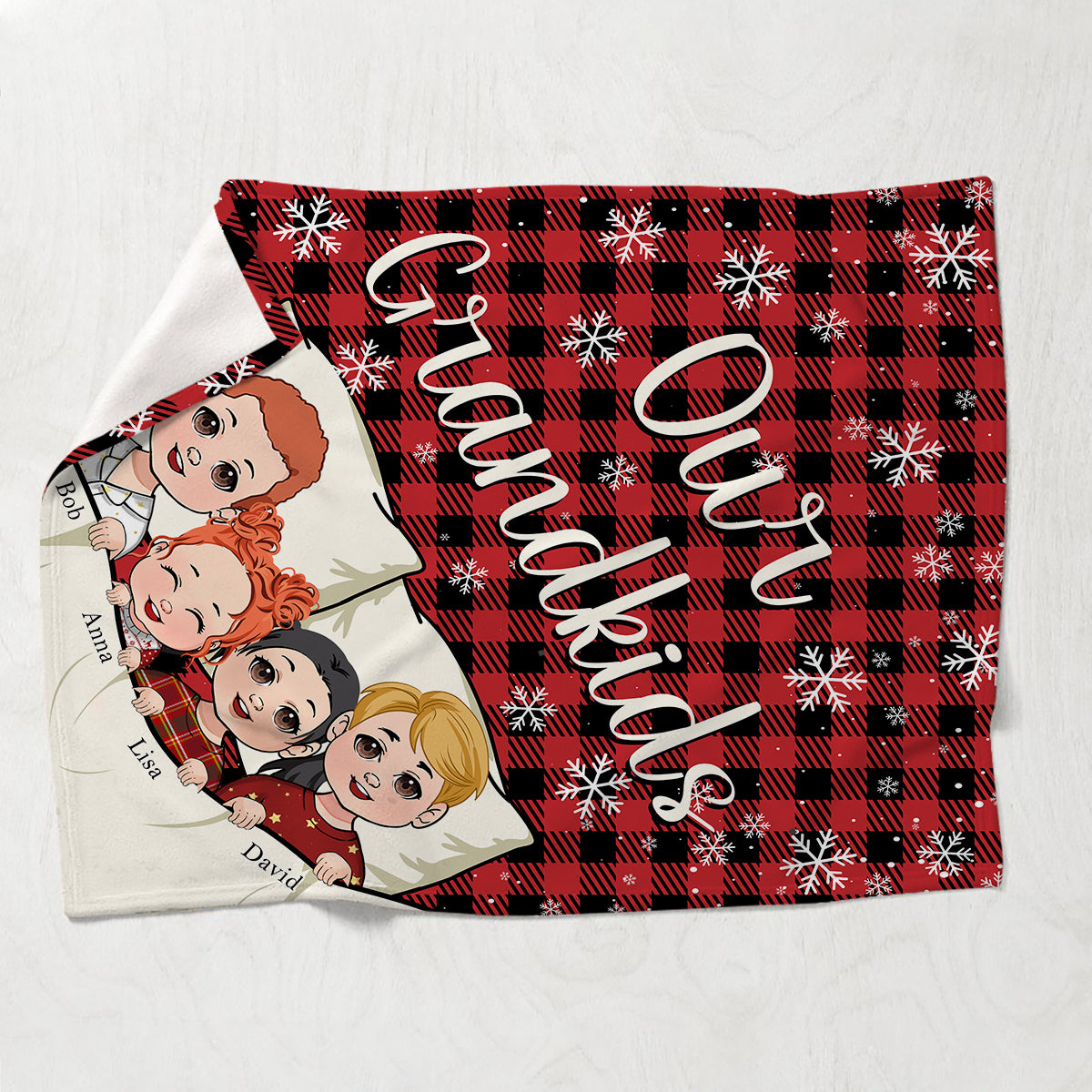 Unsere Enkelkinder – Personalisierte Oma-Decke