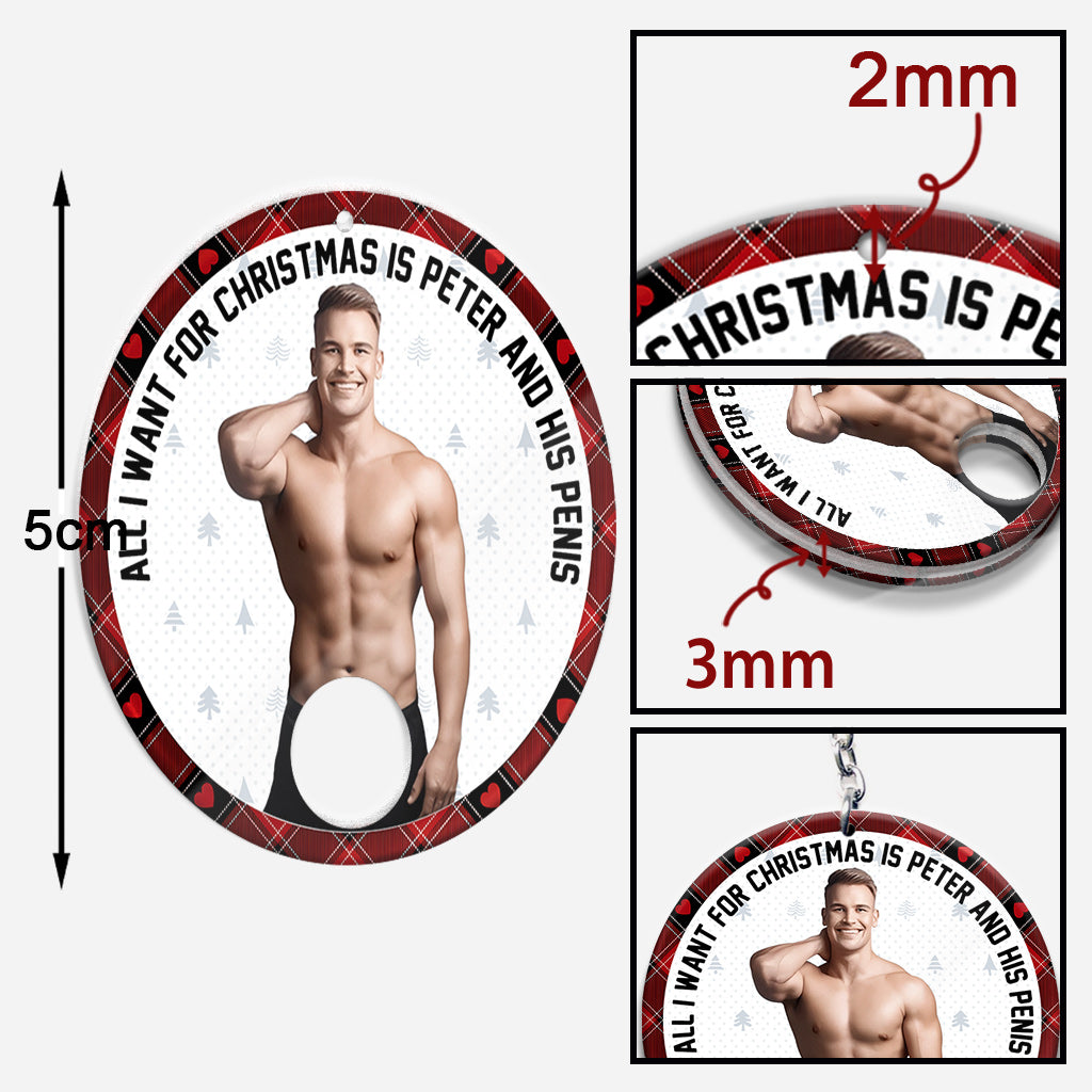 All I Want For Christmas - Personalized Couple Keychain